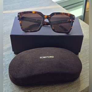 Tom Ford Selby 55mm Square Sunglasses